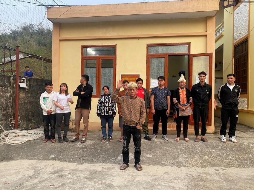 Các đối tượng bị bắt giữ.