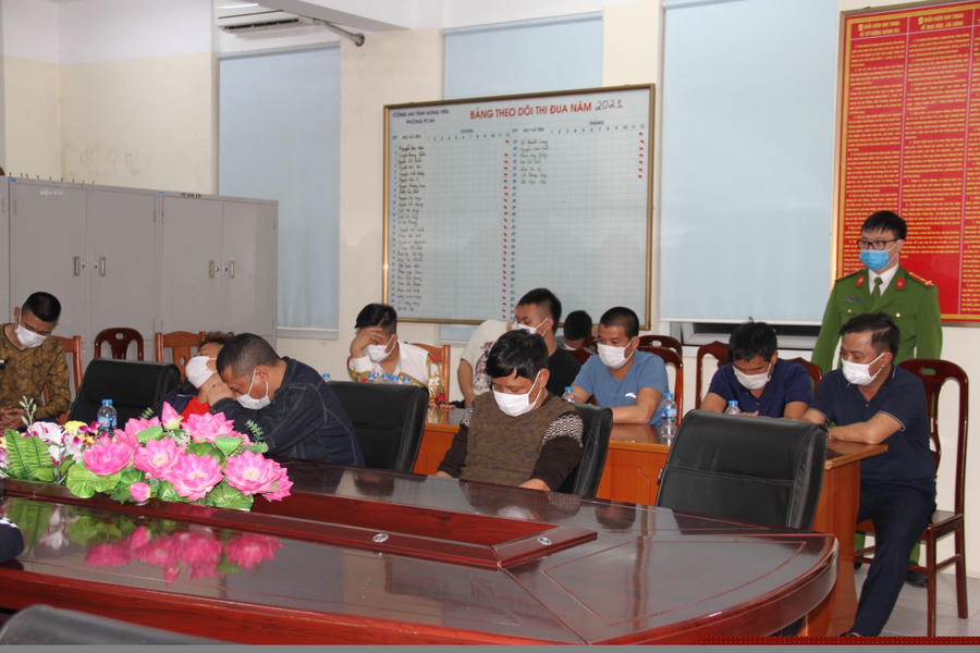 Các đối tượng tại Cơ quan Công an