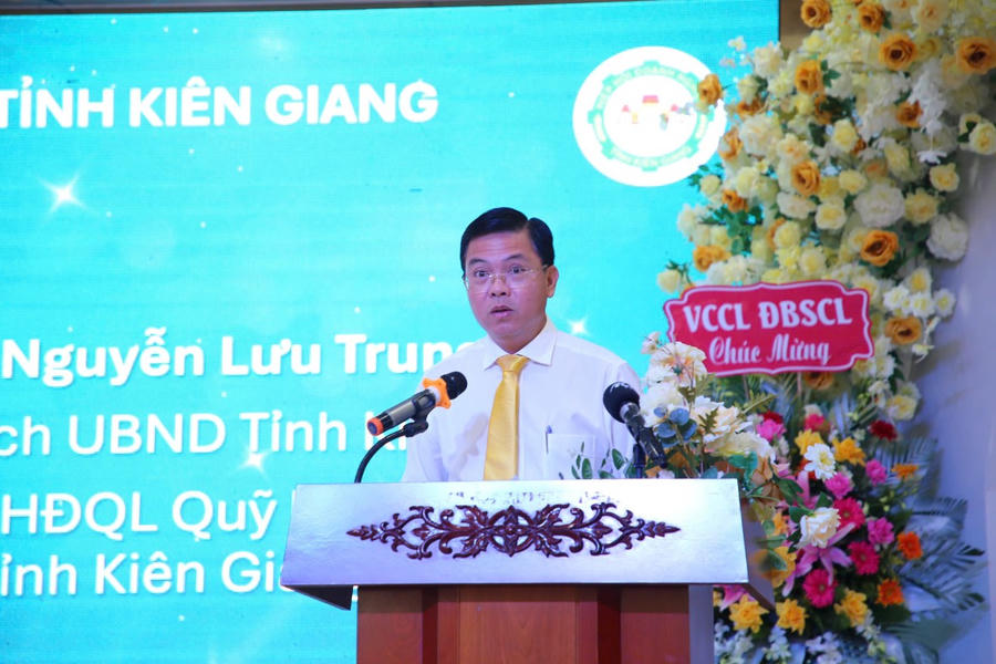 Ông Nguyễn Lưu Trung - Phó Chủ tịch UBND tỉnh Kiên Giang phát biểu.