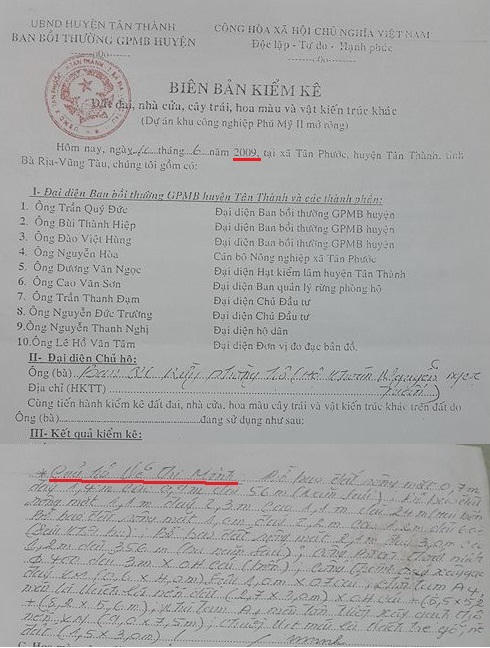 Nhưng sau hơn một năm nhận khoán, diện tích rừng của bà Ngọc bỗng lại chính là ruộng muối và đùng nuôi tôm mà gia đình bà Minh đã canh tác từ xưa.