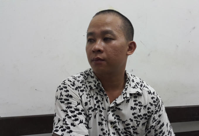 Đối tượng Lê Ánh Dương tại cơ quan điều tra.