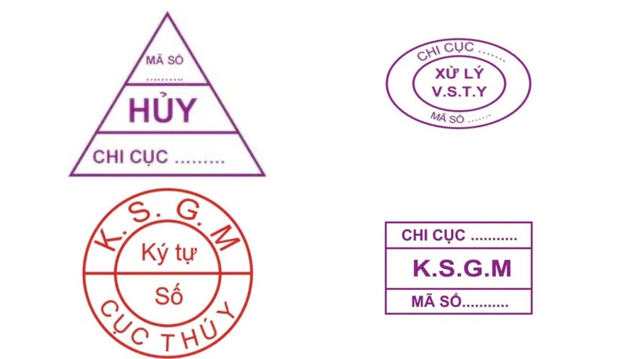 Các dấu đóng trên thịt heo theo quy định hiện hành (Ảnh: NN-MT).