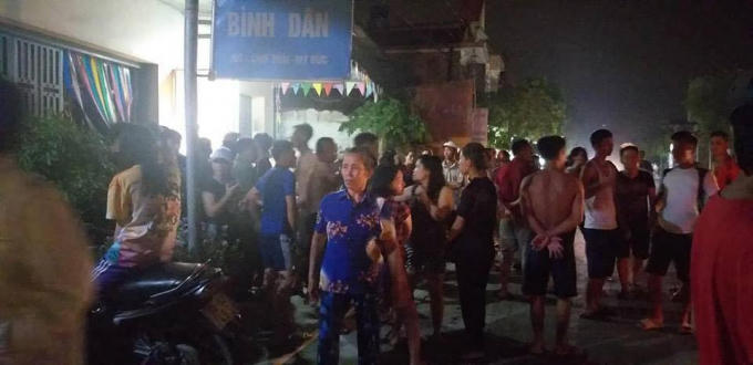 Nhà nghỉ bình dân nơi phát hiện ra sự việc.