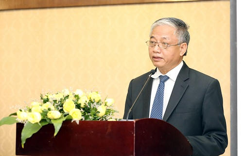 Thứ trưởng Doãn Mậu Diệp phát biểu khai mạc hội thảo.