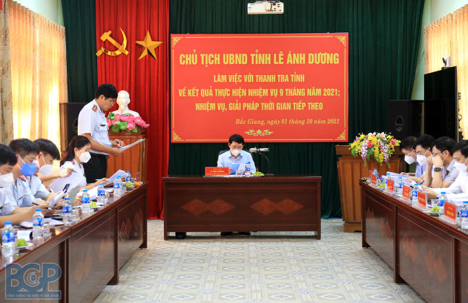 Quang cảnh buổi làm việc. Ảnh: BGP/Dương Thủy