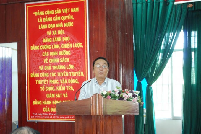 Đại diện Sở NN&amp;PTNT TP Đà Nẵng Nguyễn Đỗ Tám chia sẻ ý kiến về các kiến nghị của ngư dân.