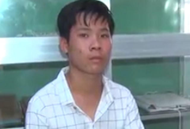 Nghi phạm tại cơ quan điều tra.
