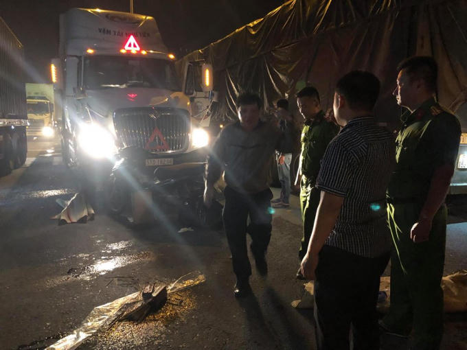 Hiện trường vụ tai nạn.