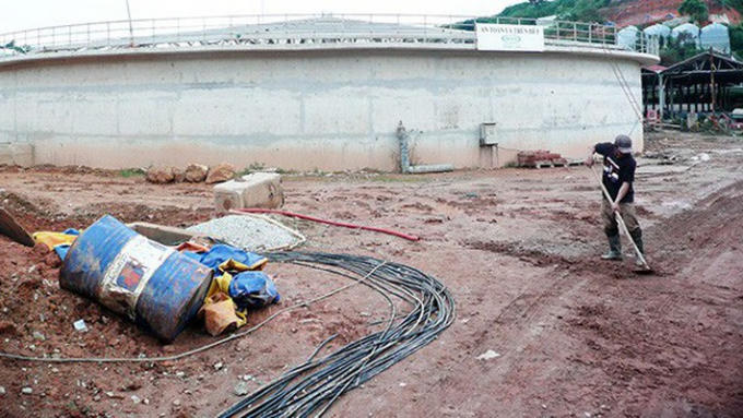 C&aacute;c hạng mục tại tiểu dự &aacute;n tho&aacute;t nước Đ&agrave; Lạt.