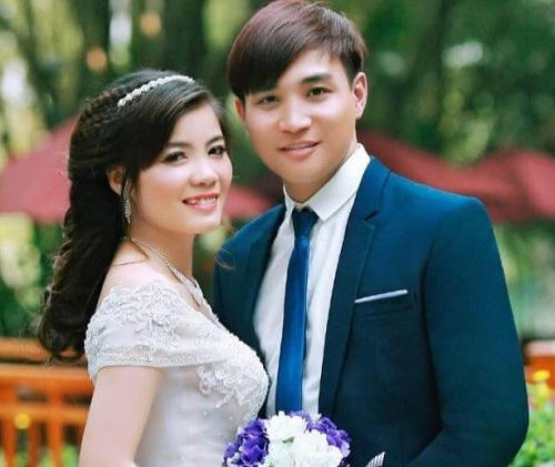 Chú rể Nguyễn Văn Tùng và cô dâu Thanh Vân.(Ảnh: Facebook)