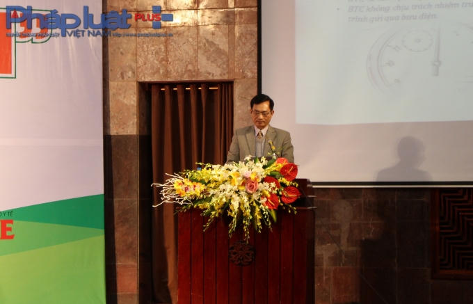 TS Lê Cảnh Nhạc, TBT Báo Gia đình và Xã hội, thành viên ban tổ chức. (Ảnh: Đức Biên)