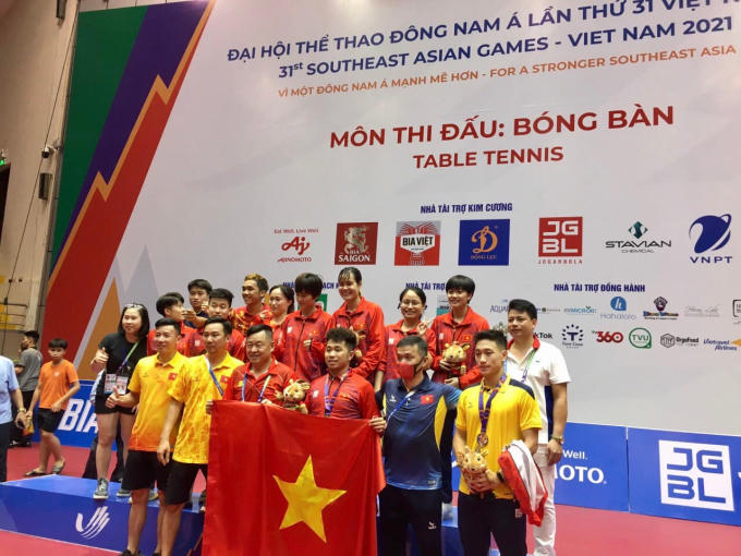 Nguyễn Đức Tuân giành huy chương vàng nội dung bóng bán đơn nam SEA Games 31