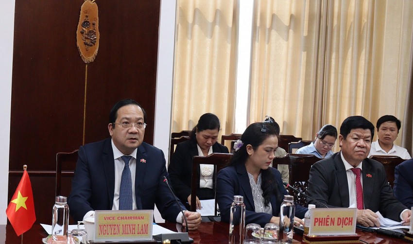 Phó Chủ tịch UBND tỉnh cho biết, Long An có điều kiện thuận lợi trong kết nối giao thương quốc tế. Ảnh: longan.gov.vn