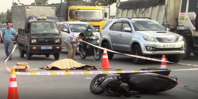 Hiện trường vụ việc.