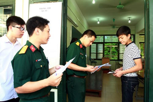 Tuyển sinh 2017 tại khối ngành Công an và Quận đội, thí sinh chỉ được phép lựa chọn sơ tuyển Quân đội hoặc Công an. ẢNh: qdnd.vn