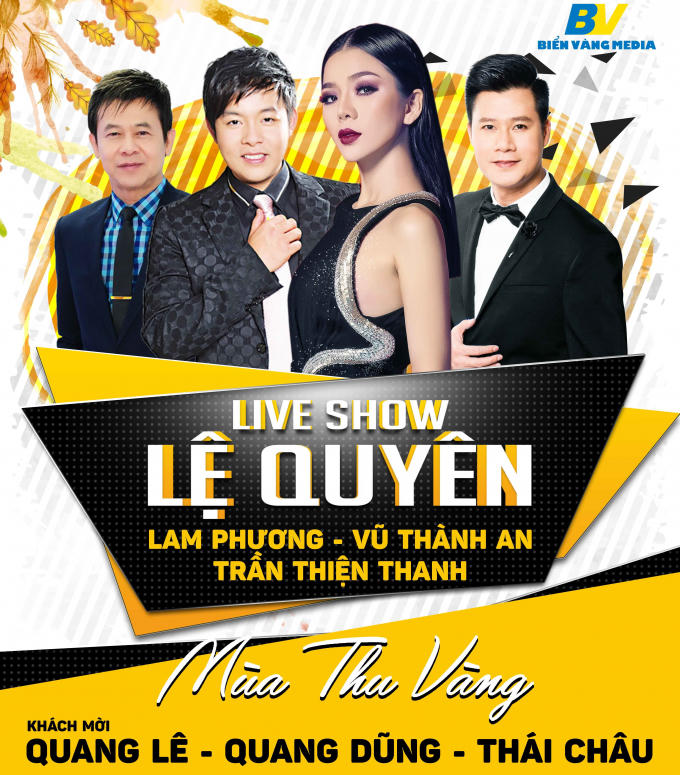 Liveshow Mùa thu vàng của Lệ Quyên sẽ diễn ra vào tháng 8 tới tại Trung tâm Hội nghị Quốc gia Hà Nội.