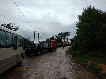 Hiện trường vụ việc đã được lực lượng chức năng phong tỏa. Ảnh Quang Phong.