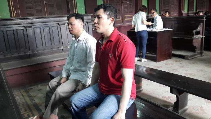 Các bị cáo tại phiên tòa.