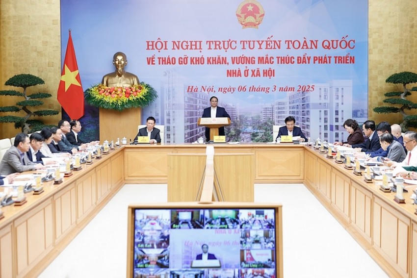 Thủ tướng Chính phủ Phạm Minh Chính chủ trì hội nghị. Ảnh VGP