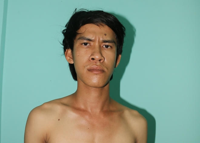 Đối tượng tại cơ quan Công an.