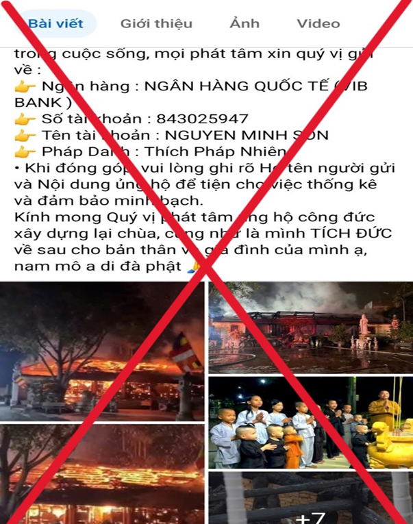 Hình ảnh bài viết đối tượng Tuấn sử dụng để lừa đảo. (Ảnh: CABN)
