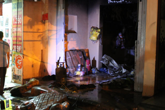 Hiện trường vụ cháy.
