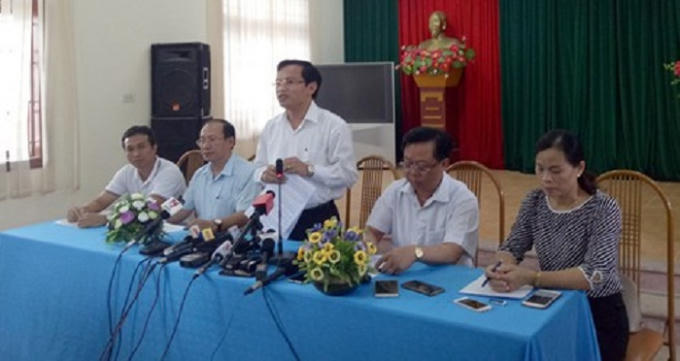 Họp báo sai phạm điểm thi tại Sơn La.