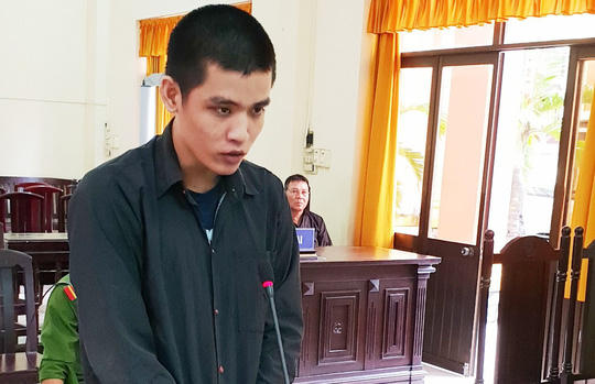 Đối tượng Khánh tại phiên tòa