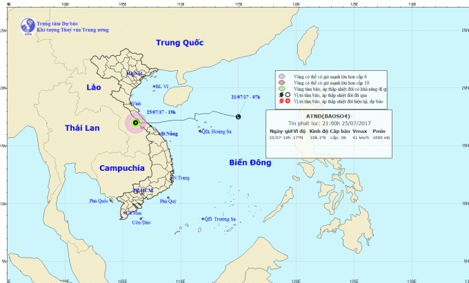 H&igrave;nh ảnh cuối c&ugrave;ng về cơn b&atilde;o số 4. Ảnh: nchmf.gov.vn