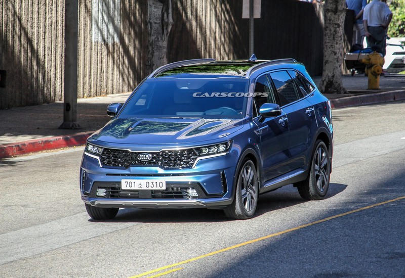 kia sorento 2021 bat ngo lo dien hoan toan tren duong pho. hinh 5
