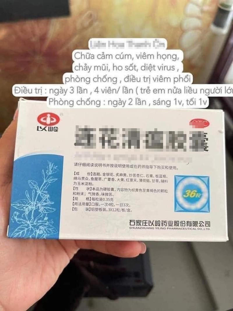 Một sản phẩm được những người bán hàng online quảng cáo... trị COVID-19