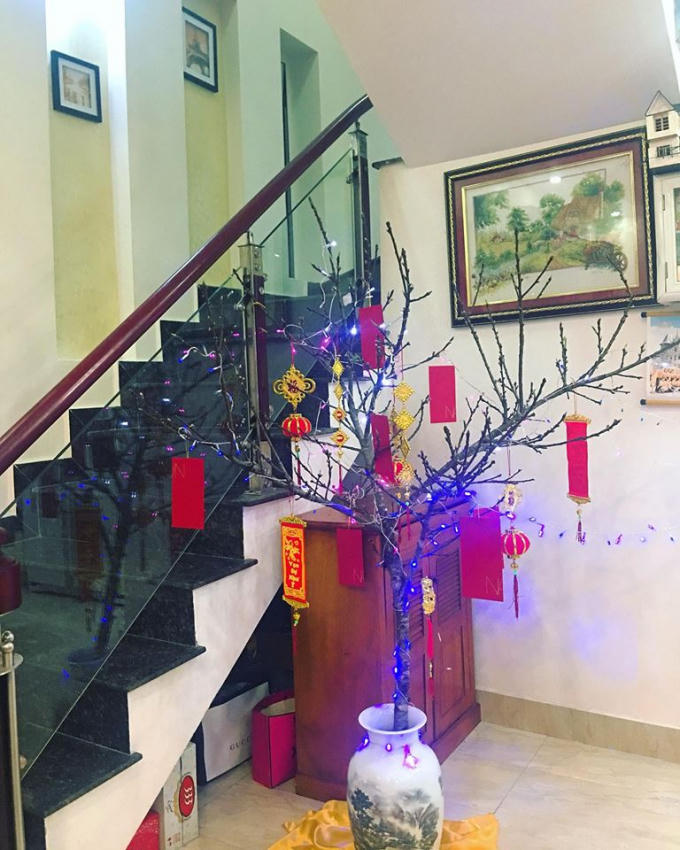 Không gian Tết của gia đình hoa hậu Phạm Hương.