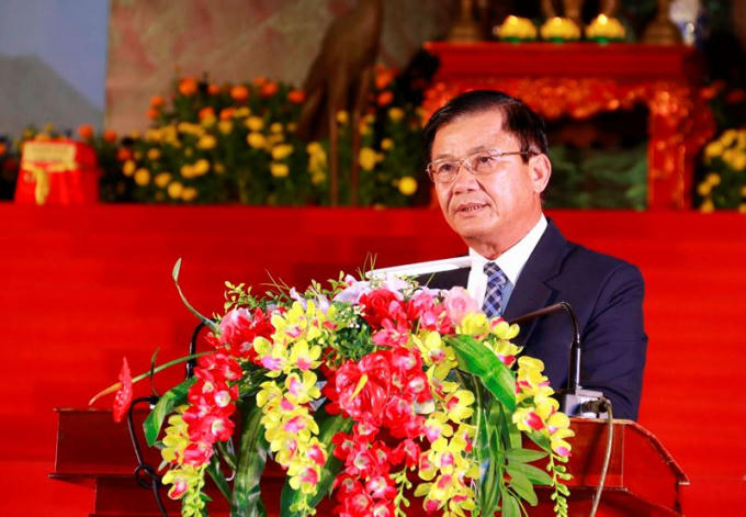 Ông Đào Anh Dũng, Phó Chủ tịch UBND TP Cần Thơ phát biểu ôn lại truyền thống hào hùng của dân tộc