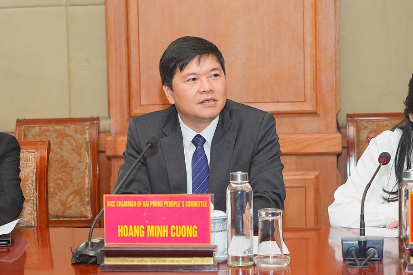 Phó Chủ tịch UBND TP Hoàng Minh Cường tiếp Đoàn DN Hàn Quốc tìm hiểu cơ hội hợp tác, đầu tư tại Hải Phòng.