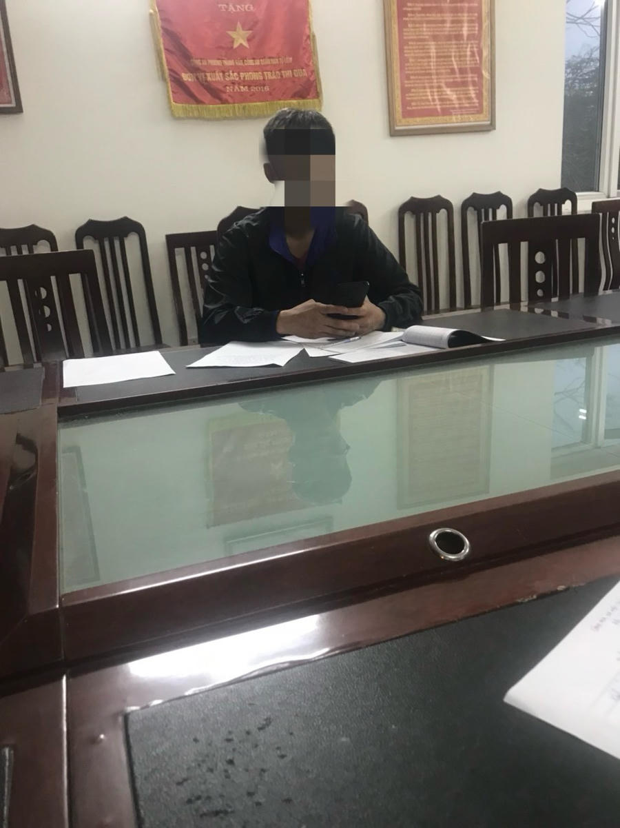 Lái xe khai nhận hành vi vi phạm tại cơ quan Công an