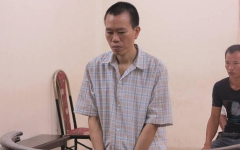 Bị cáo tại tòa.