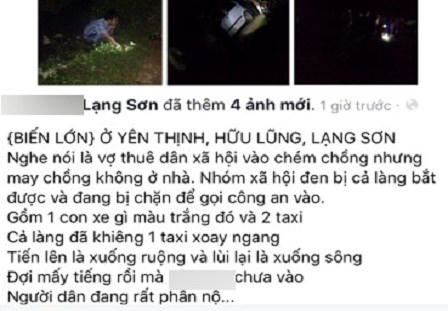 Vụ việc được nhiều tài khoản của mạng xã hội Facebook chia sẻ, đồn đoán.