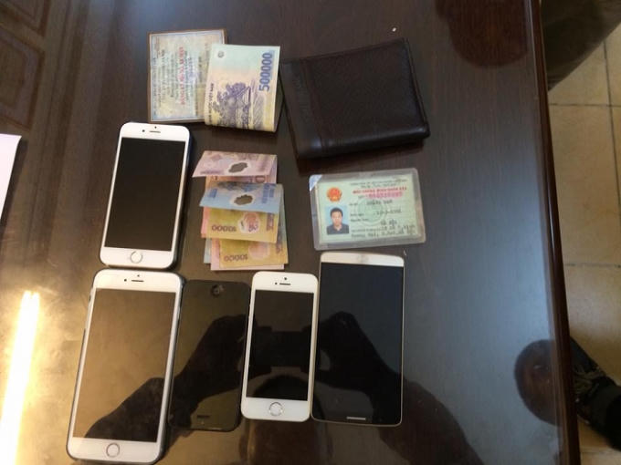 Tang vật vụ án.