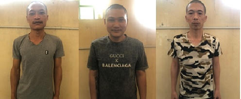 Các đối tượng bị bắt giữ