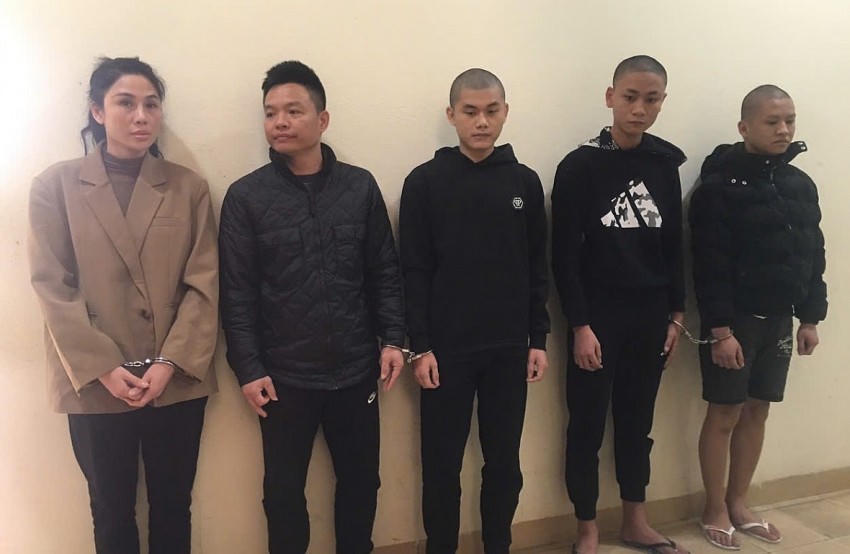 Các đối tượng bị tạm giữ hình sự (Ảnh C.A Thanh Hóa)