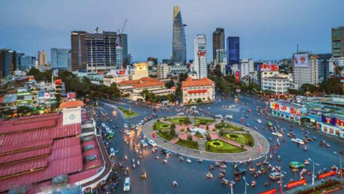 Một góc TP Hồ Chí Minh.