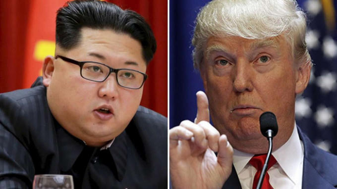 Nhà lãnh đạo Triều Tiên Kim Jong Un và tổng thống Mỹ Donald Trump. (Ảnh: Reuters)