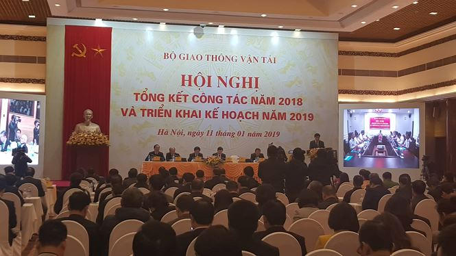 Quang cảnh Hội nghị ngành giao thông sáng nay, 11/1.