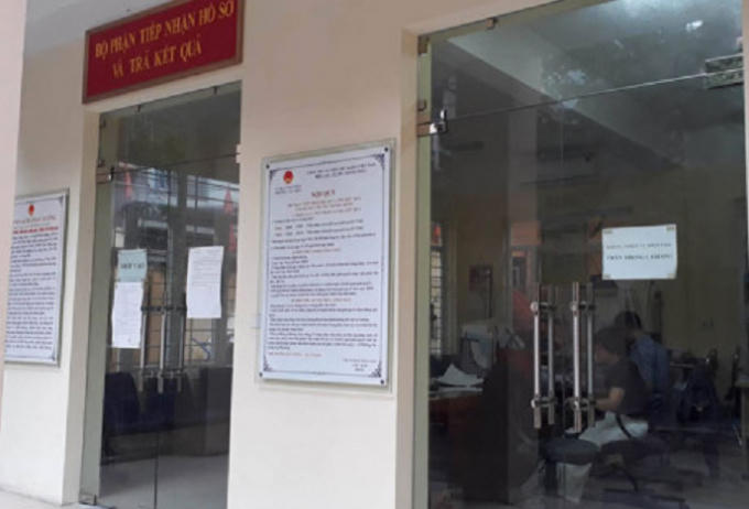 Nơi tiếp dân của phường Văn Miếu, quận Đống Đa, Hà Nội.