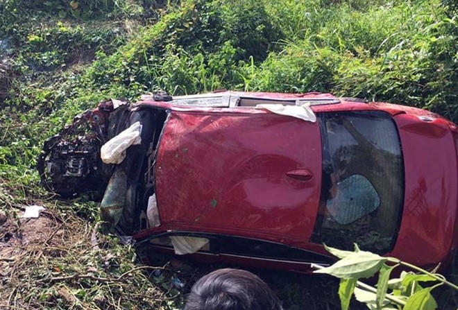 Hiện trường vụ tai nạn giao thông thảm khốc khiến 7 người và bị thương. Ảnh Zing News