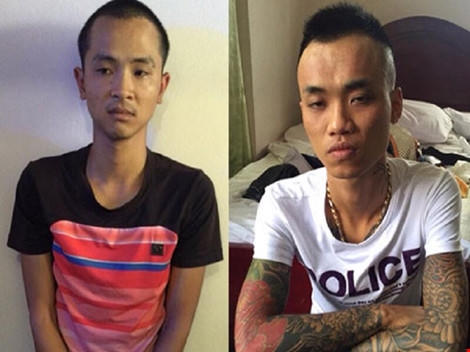 Một số đối tượng mà Công an bắt được tại nhà nghỉ