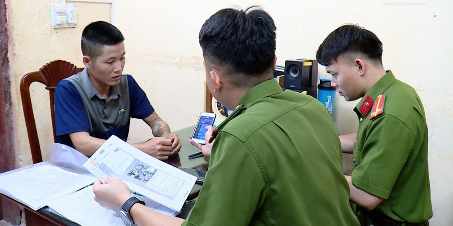 ối tượng Hà Văn Hùng,với vai trò trưởng nhóm tại cơ quan Công an