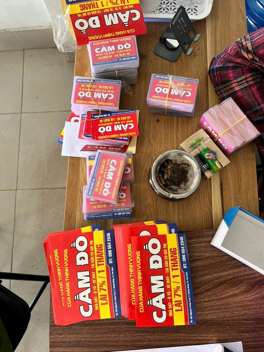 Tang vật thu giữ tại cơ sở kinh doanh