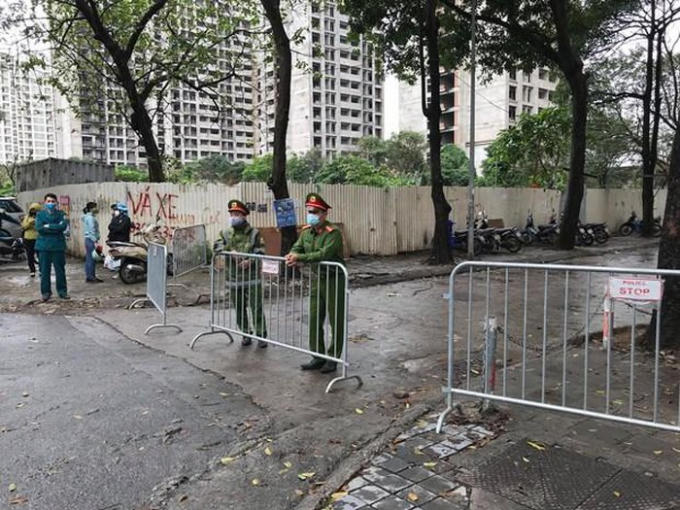 Khu cách ly tại Hoàng Mai (Ảnh: Vietnam+)