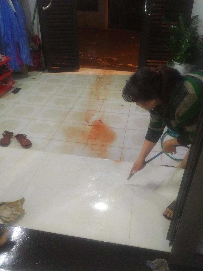 Hiện trường vụ án mạng.